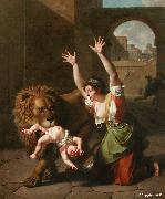 Nicolas-Andre Monsiau Le Lion de Florence Spain oil painting artist